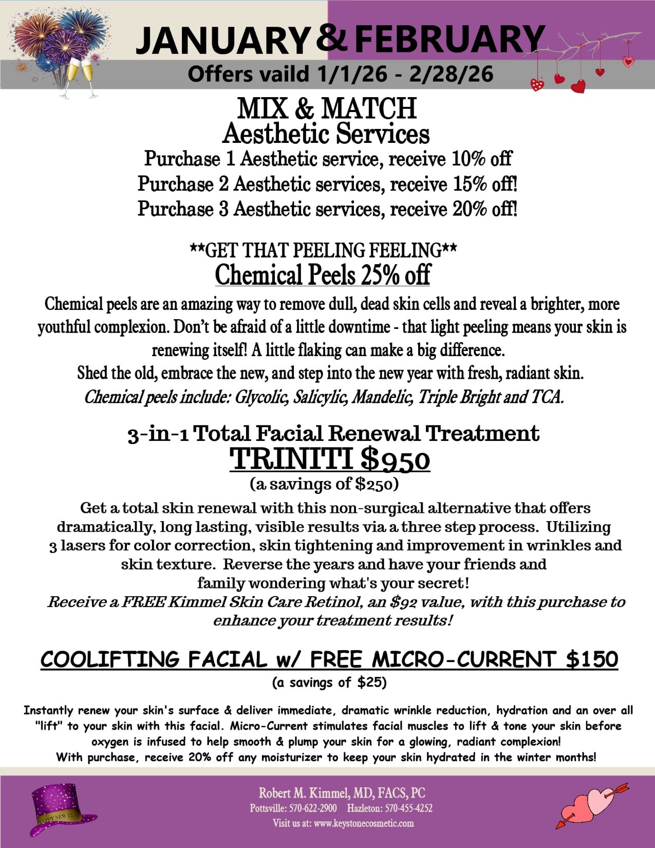 January February Specials